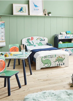 Dečija polica KINDER HOME, Organizator za igračke sa kutijama za odlaganje DINOSAURS