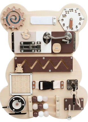 Montesori drvena tabla za motoriku Medved KINDER HOME