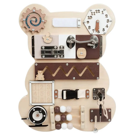 Montesori drvena tabla za motoriku Medved KINDER HOME