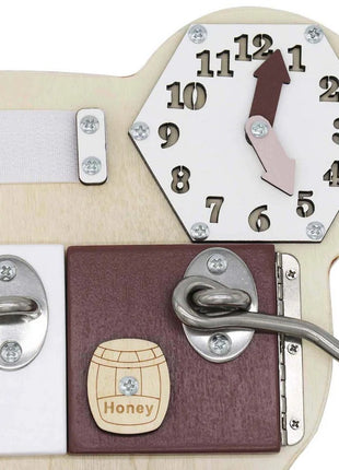 Montesori drvena tabla za motoriku Medved KINDER HOME