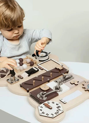 Montesori drvena tabla za motoriku Medved KINDER HOME