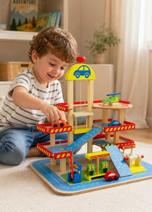 Parking KINDER HOME, višespratna garaža sa liftom, heliodromom, benzinskom pumpom i autoperionicom
