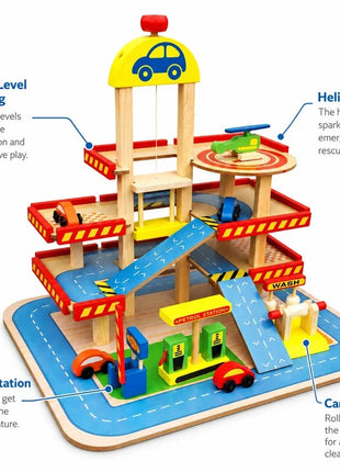 Parking KINDER HOME, višespratna garaža sa liftom, heliodromom, benzinskom pumpom i autoperionicom